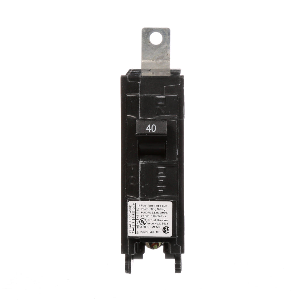 B140H - SIemens Bolt-On 40 Amp 1 Pole Circuit Breaker - Essential Electric Supply