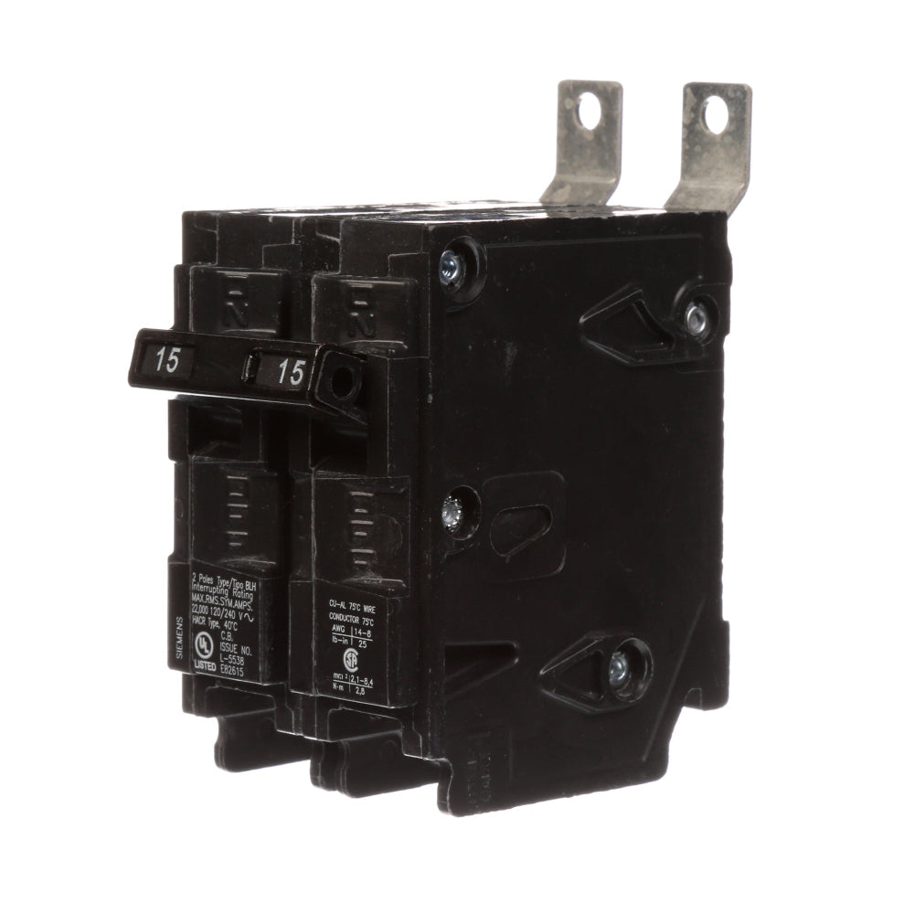 B215H - SIemens Bolt-On 15 Amp 2 Pole Circuit Breaker - Essential Electric Supply