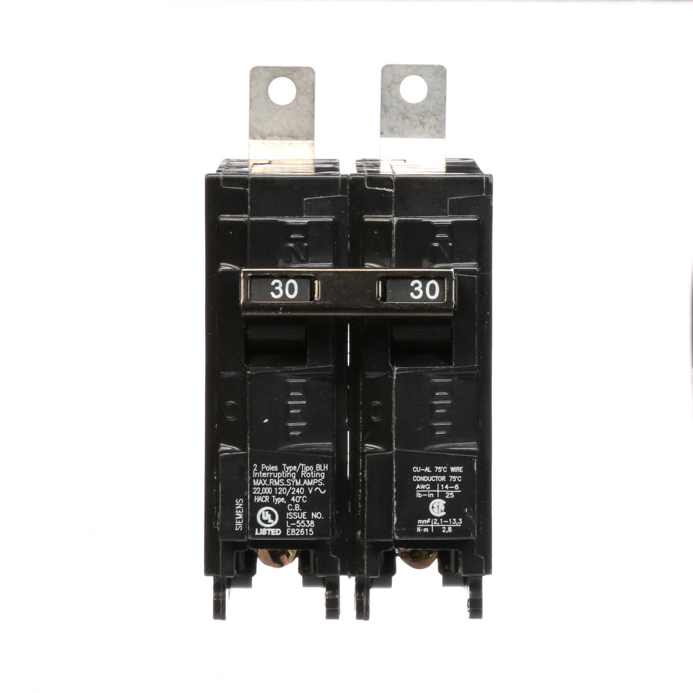 B230H - SIemens Bolt-On 30 Amp 2 Pole Circuit Breaker - Essential Electric Supply