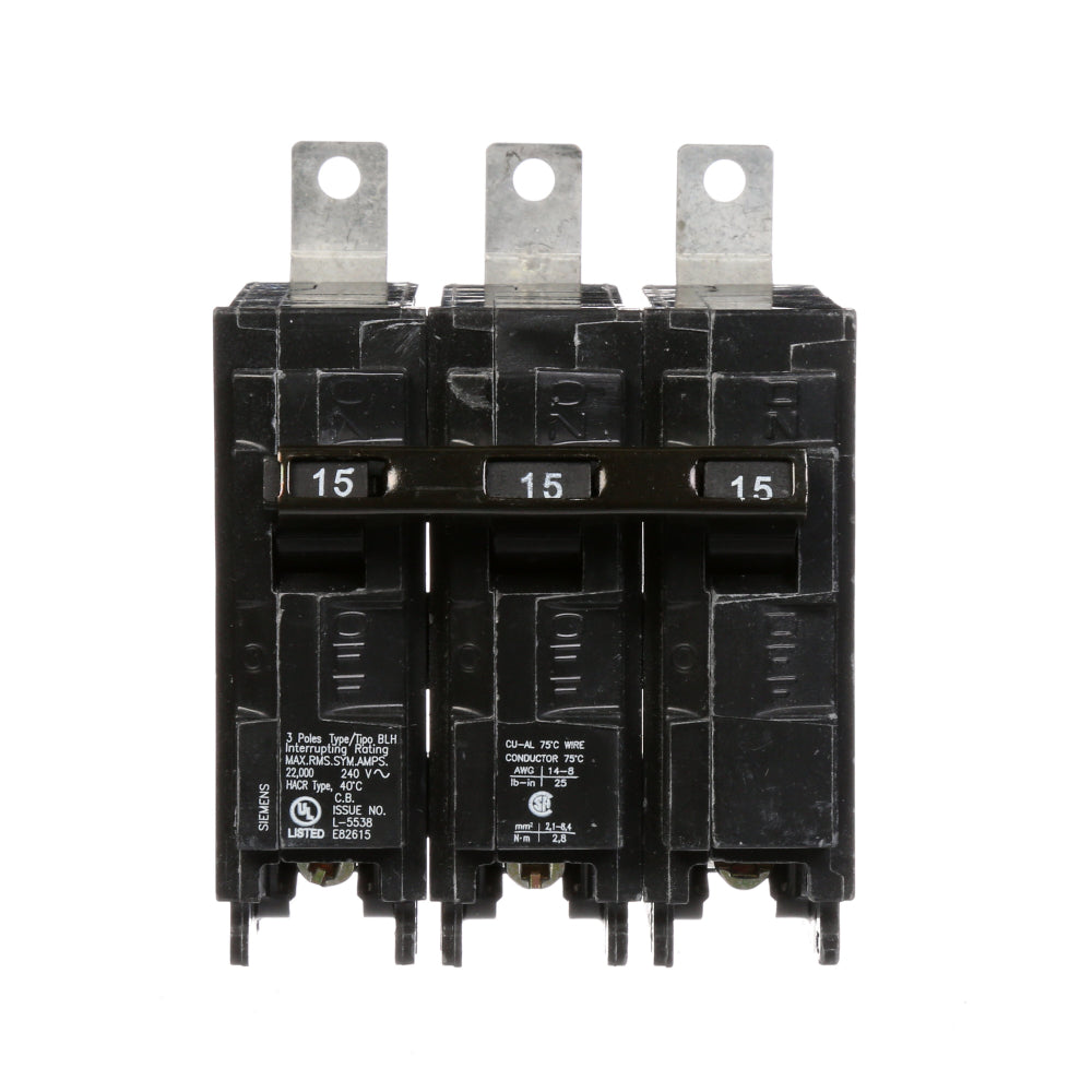 B315H - SIemens Bolt-On 15 Amp 3 Pole Circuit Breaker - Essential Electric Supply