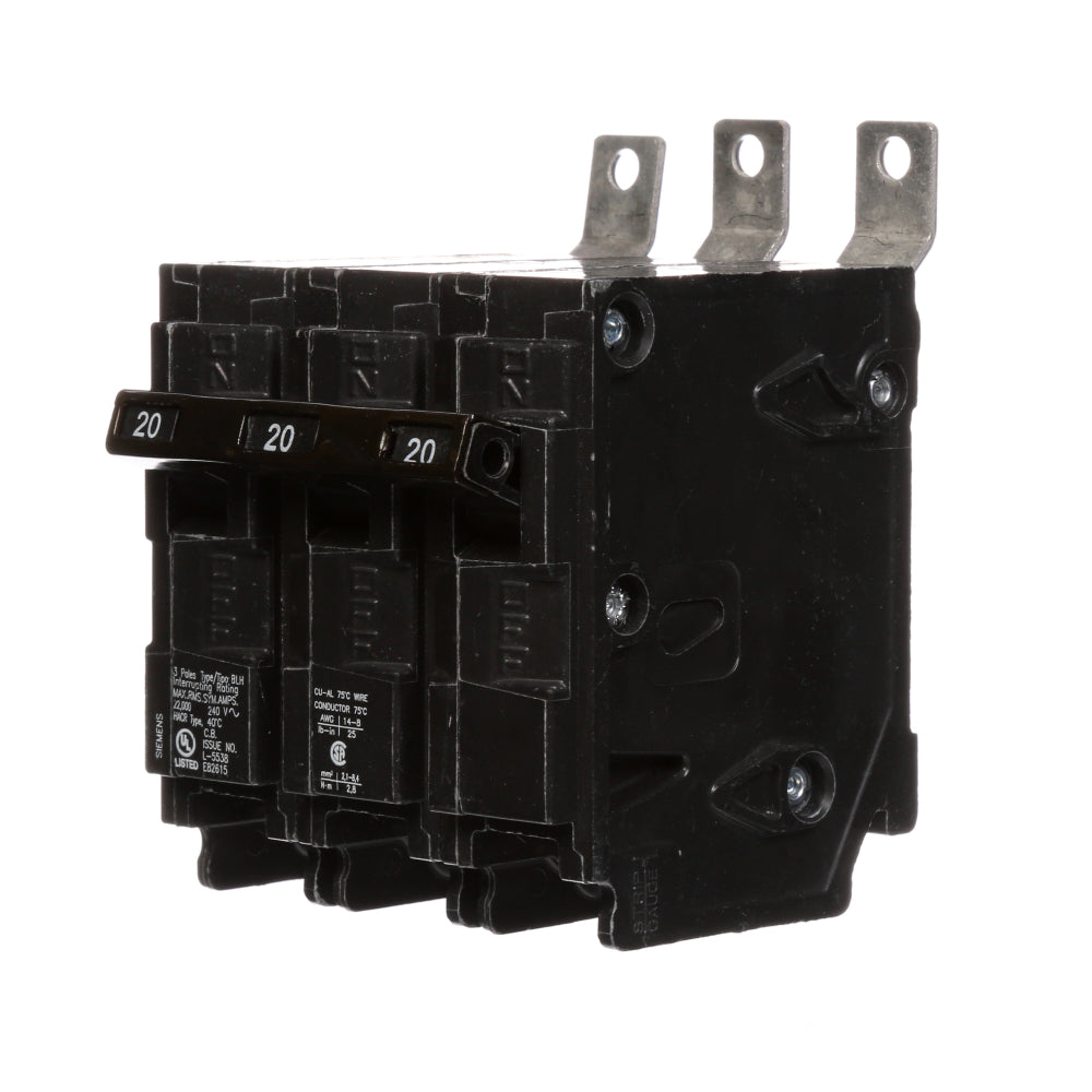 B320H - SIemens Bolt-On 20 Amp 3 Pole Circuit Breaker - Essential Electric Supply