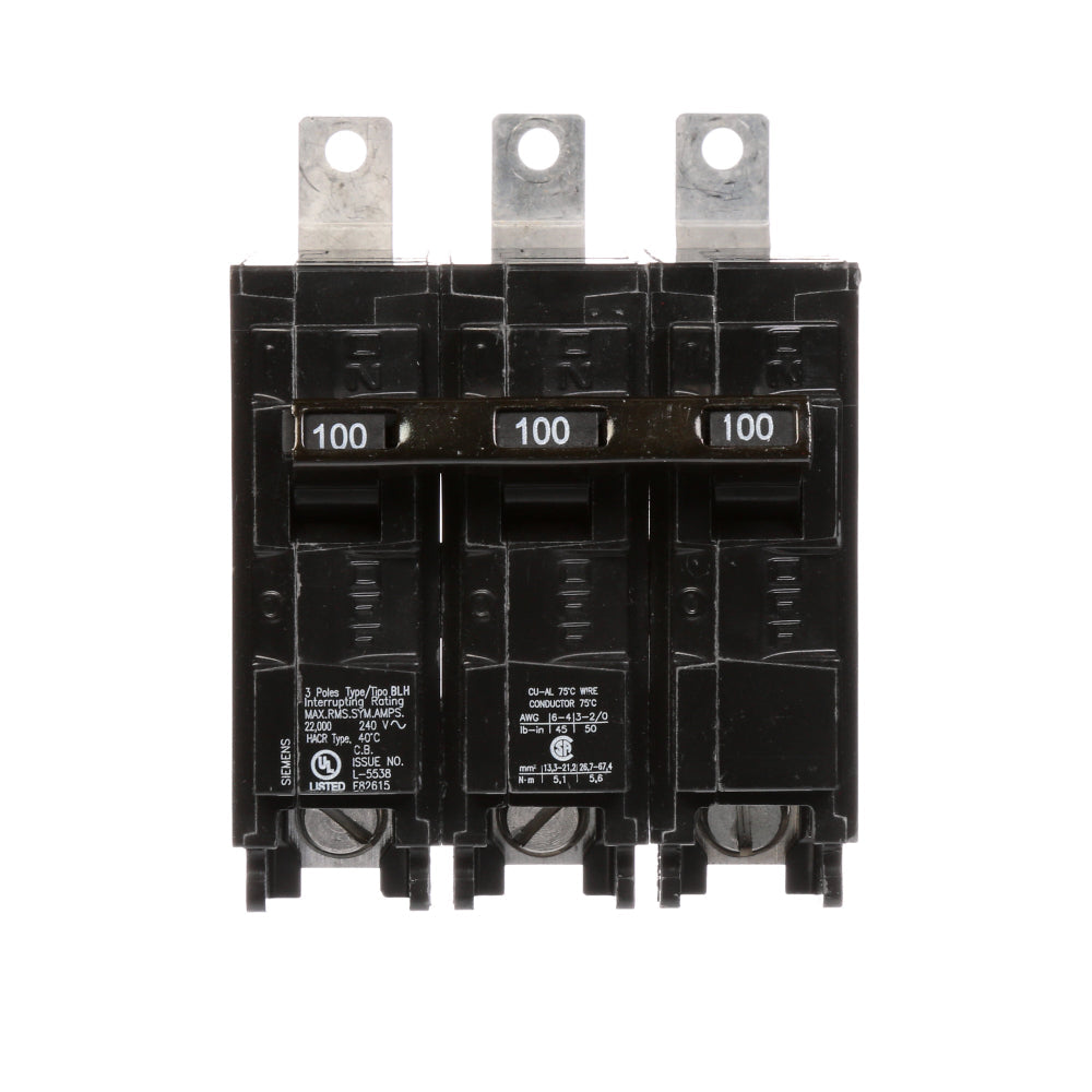 B3100H - SIemens Bolt-On 100 Amp 3 Pole Circuit Breaker - Essential Electric Supply