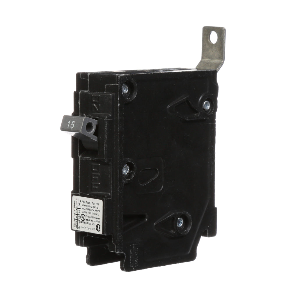 B115HH - SIemens Bolt-On 15 Amp 1 Pole Circuit Breaker - Essential Electric Supply