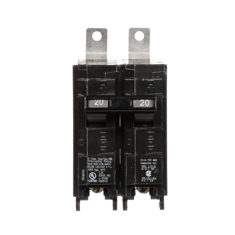 B220HH - SIemens Bolt-On 20 Amp 2 Pole Circuit Breaker - Essential Electric Supply