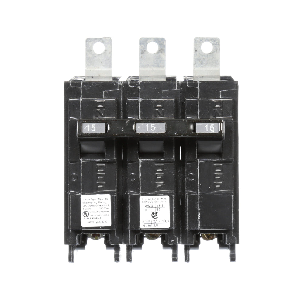 B315HH - SIemens Bolt-On 15 Amp 3 Pole Circuit Breaker - Essential Electric Supply