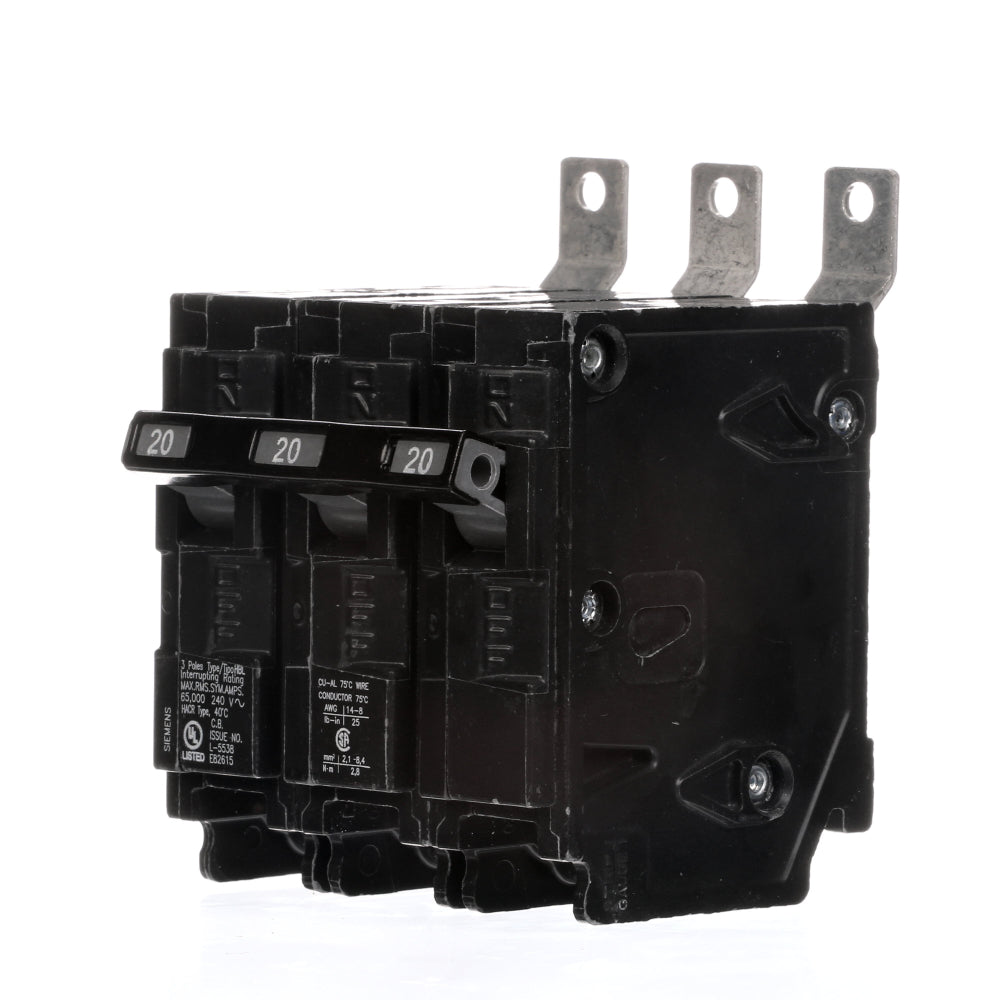B320HH - SIemens Bolt-On 20 Amp 3 Pole Circuit Breaker - Essential Electric Supply