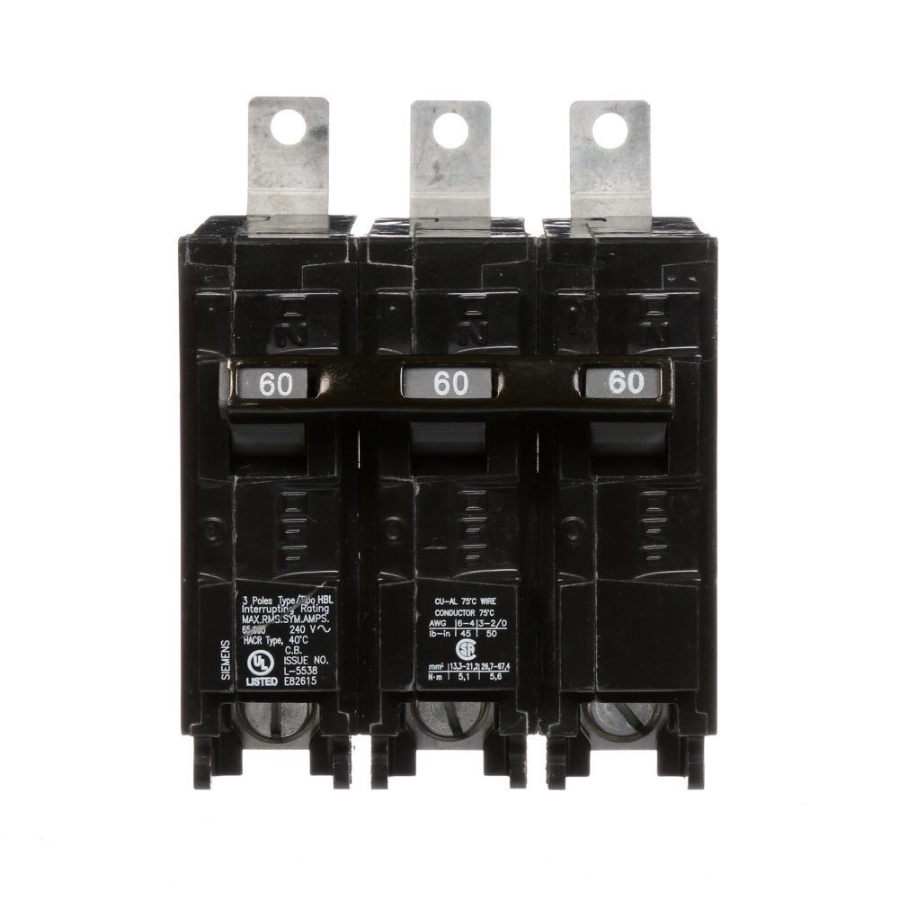 B360HH - SIemens Bolt-On 60 Amp 3 Pole Circuit Breaker - Essential Electric Supply