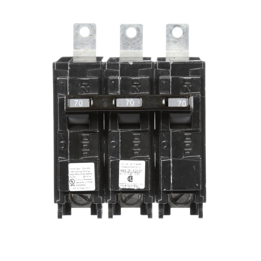 B370HH - SIemens Bolt-On 70 Amp 3 Pole Circuit Breaker - Essential Electric Supply