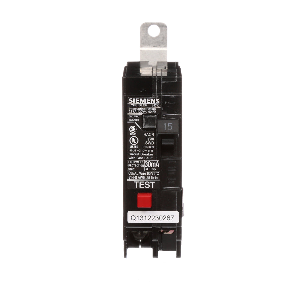 BE115H - SIemens Bolt-On 15 Amp 1 Pole Circuit Breaker - Essential Electric Supply
