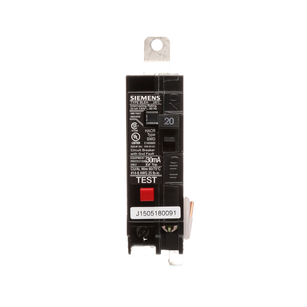 BE120H - SIemens Bolt-On 20 Amp 1 Pole Circuit Breaker - Essential Electric Supply