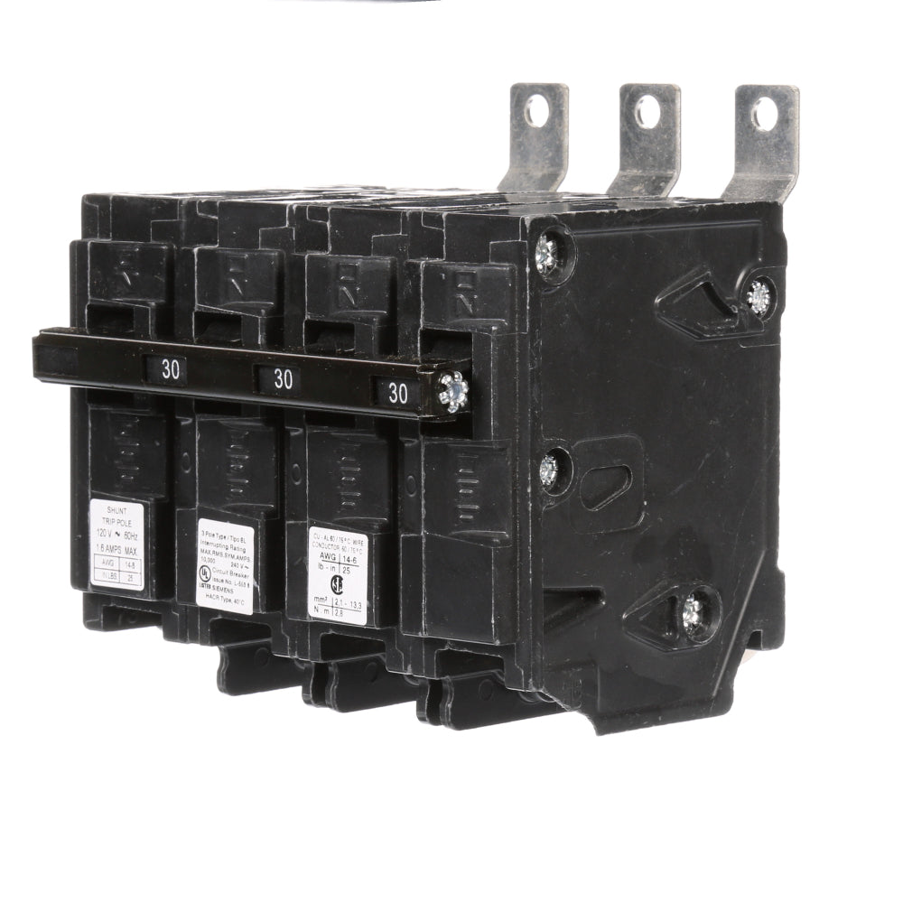 B33000S01 - SIemens Bolt-On 30 Amp 3 Pole Circuit Breaker - Essential Electric Supply