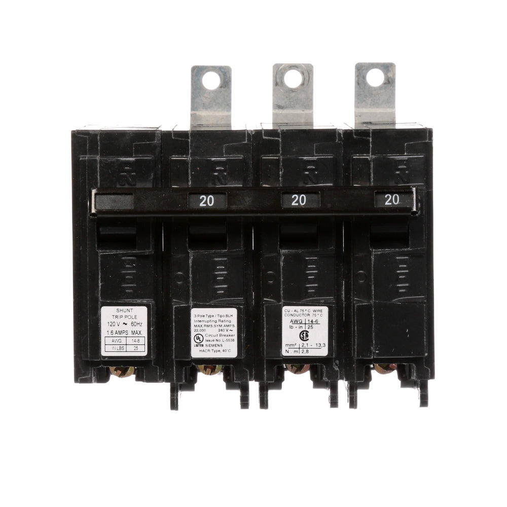 B320H00S01 Siemens Molded Case Circuit Breaker BL Series 20A 240V - Essential Electric Supply