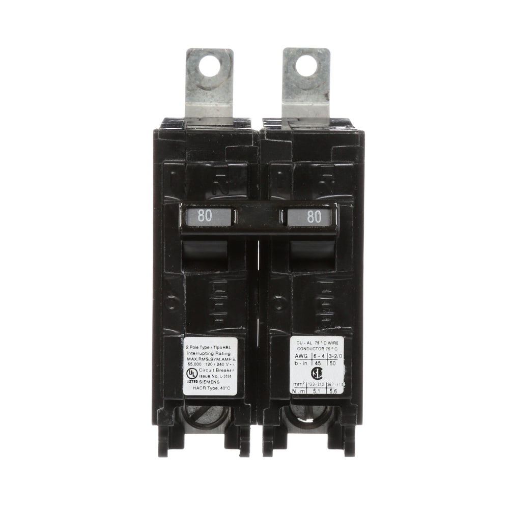B280HH - SIemens Bolt-On 80 Amp 2 Pole Circuit Breaker - Essential Electric Supply