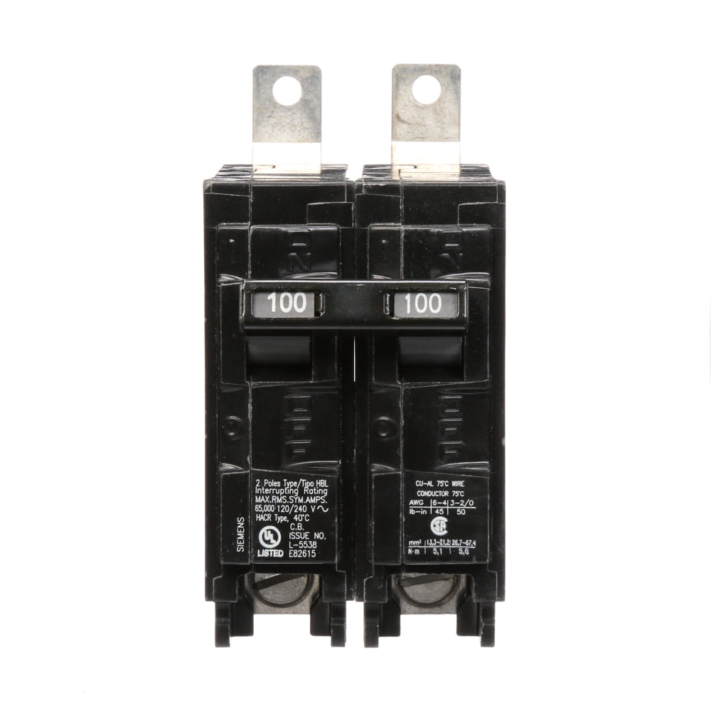 B2100HH - SIemens Bolt-On 100 Amp 2 Pole Circuit Breaker - Essential Electric Supply