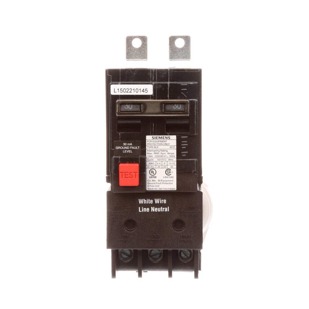 BE230 - SIemens Bolt-On 30 Amp 2 Pole Circuit Breaker - Essential Electric Supply