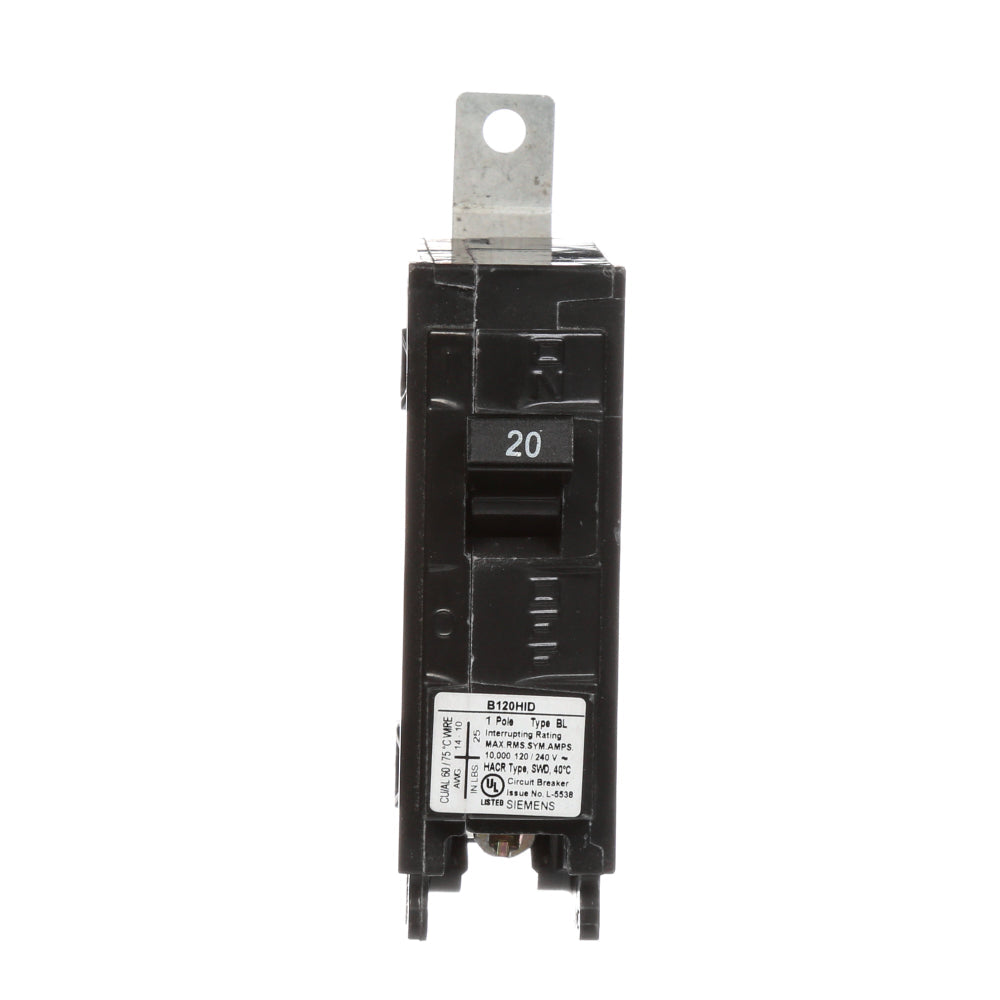 B120HID Siemens Molded Case Circuit Breaker BL Series 20A 120V - Essential Electric Supply