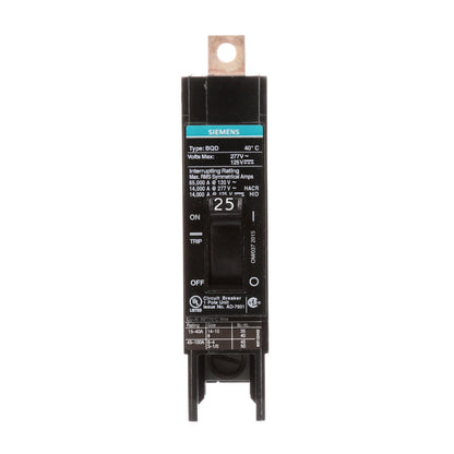 BQD125 - SIemens Bolt-On 25 Amp 1 Pole Circuit Breaker - Essential Electric Supply