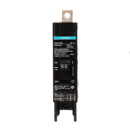 BQD160 - SIemens Bolt-On 60 Amp 1 Pole Circuit Breaker - Essential Electric Supply