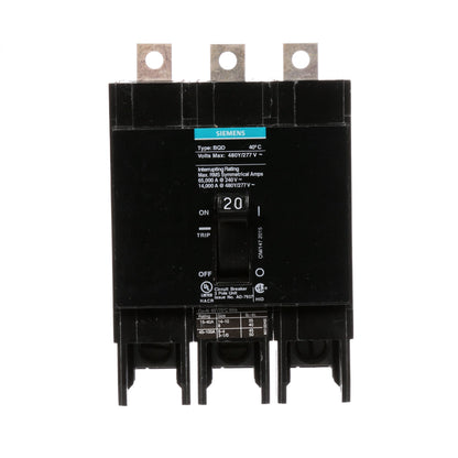 BQD320 - SIemens Bolt-On 20 Amp 3 Pole Circuit Breaker - Essential Electric Supply