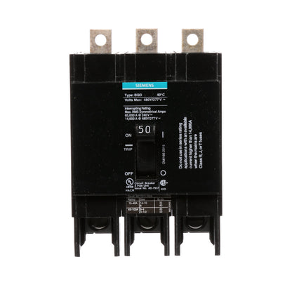 BQD350 - SIemens Bolt-On 50 Amp 3 Pole Circuit Breaker - Essential Electric Supply