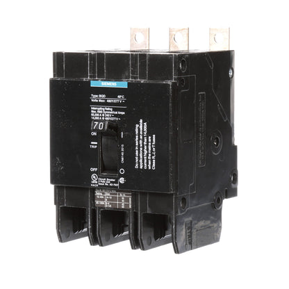 BQD370 - SIemens Bolt-On 70 Amp 3 Pole Circuit Breaker - Essential Electric Supply