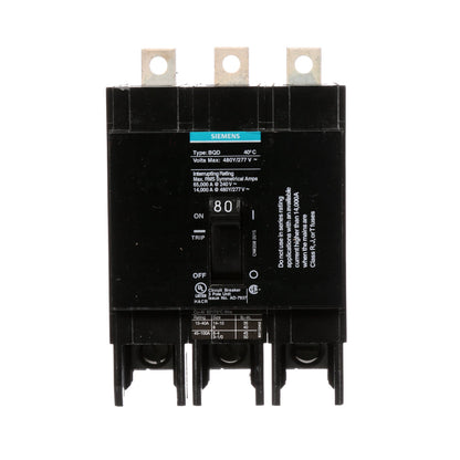 BQD380 - SIemens Bolt-On 80 Amp 3 Pole Circuit Breaker - Essential Electric Supply