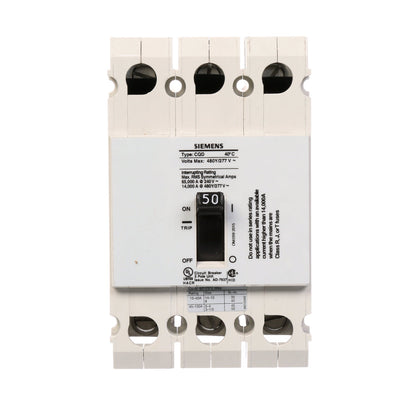 CQD350 - SIemens Feed-Thru 50 Amp 3 Pole Circuit Breaker - Essential Electric Supply