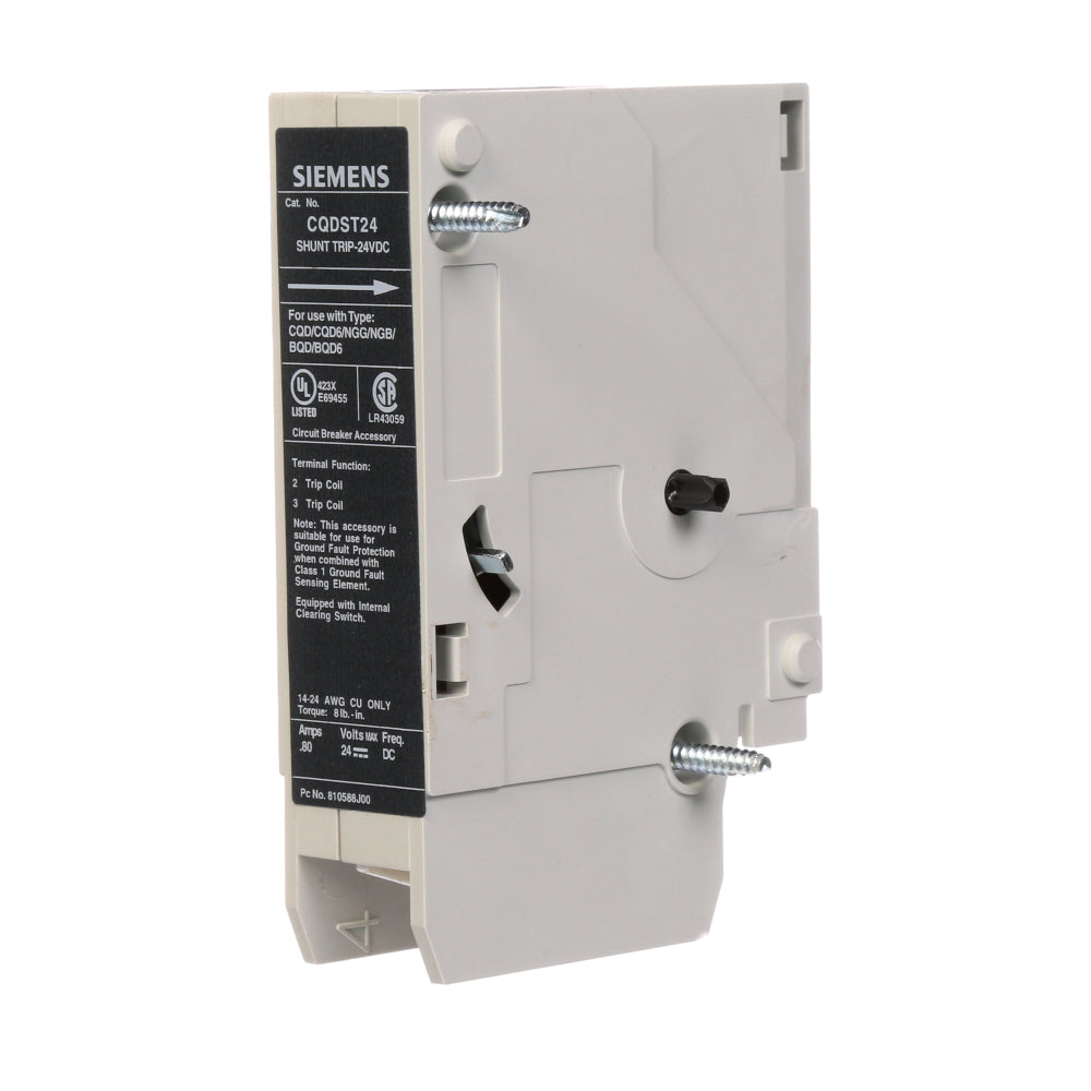 CQDST24  Siemens  Circuit Breaker Shunt Trips  24VDC - Essential Electric Supply