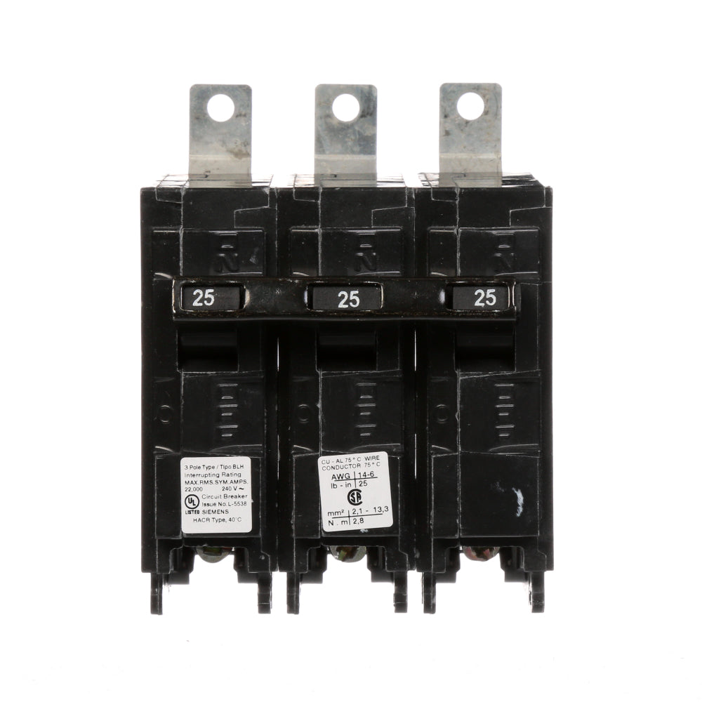 B325H - SIemens Bolt-On 25 Amp 3 Pole Circuit Breaker - Essential Electric Supply