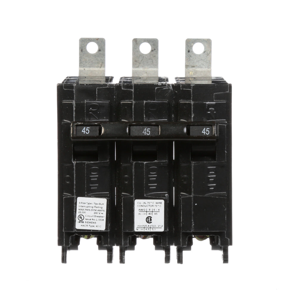 B345H - SIemens Bolt-On 45 Amp 3 Pole Circuit Breaker - Essential Electric Supply