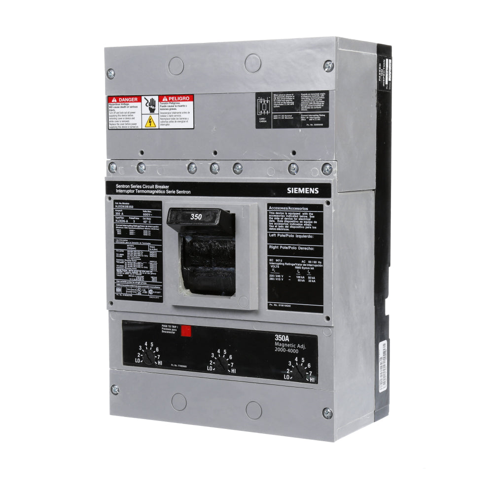 HJXD63B350 - SIemens Bolt-On 350 Amp 3 Pole Circuit Breaker - Essential Electric Supply