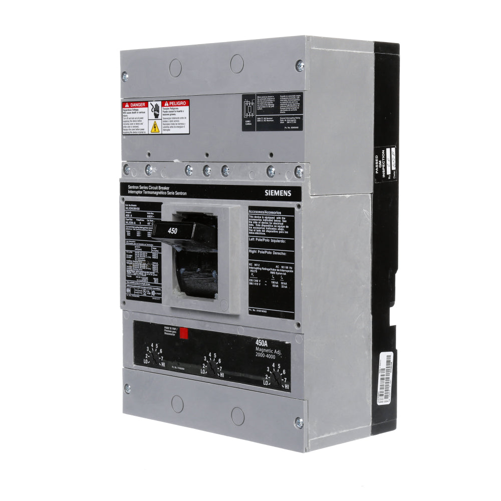 HLXD63B450 - SIemens Bolt-On 450 Amp 3 Pole Circuit Breaker - Essential Electric Supply