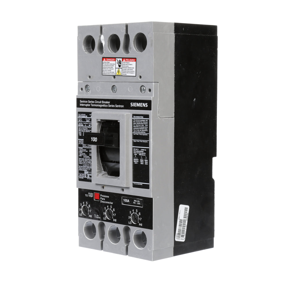 HHFXD63B100 - SIemens Bolt-On 100 Amp 3 Pole Circuit Breaker - Essential Electric Supply