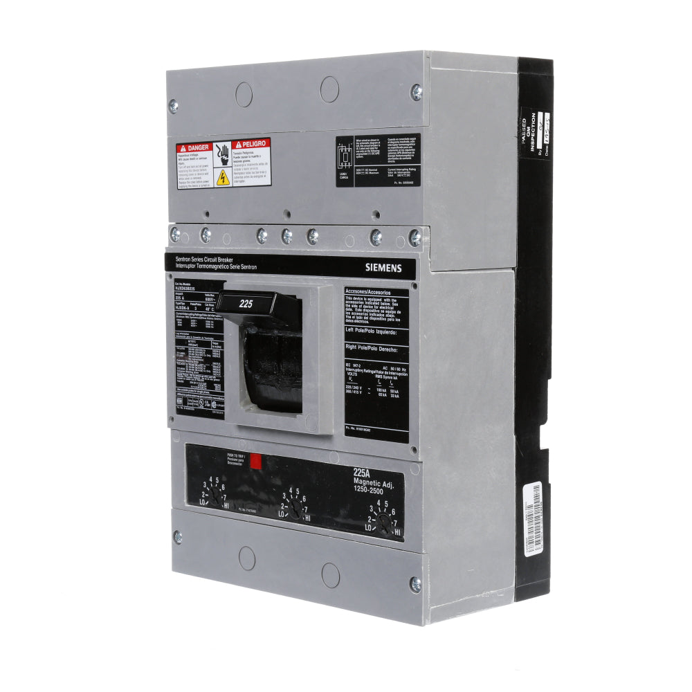 HJXD63B225 - SIemens Bolt-On 225 Amp 3 Pole Circuit Breaker - Essential Electric Supply