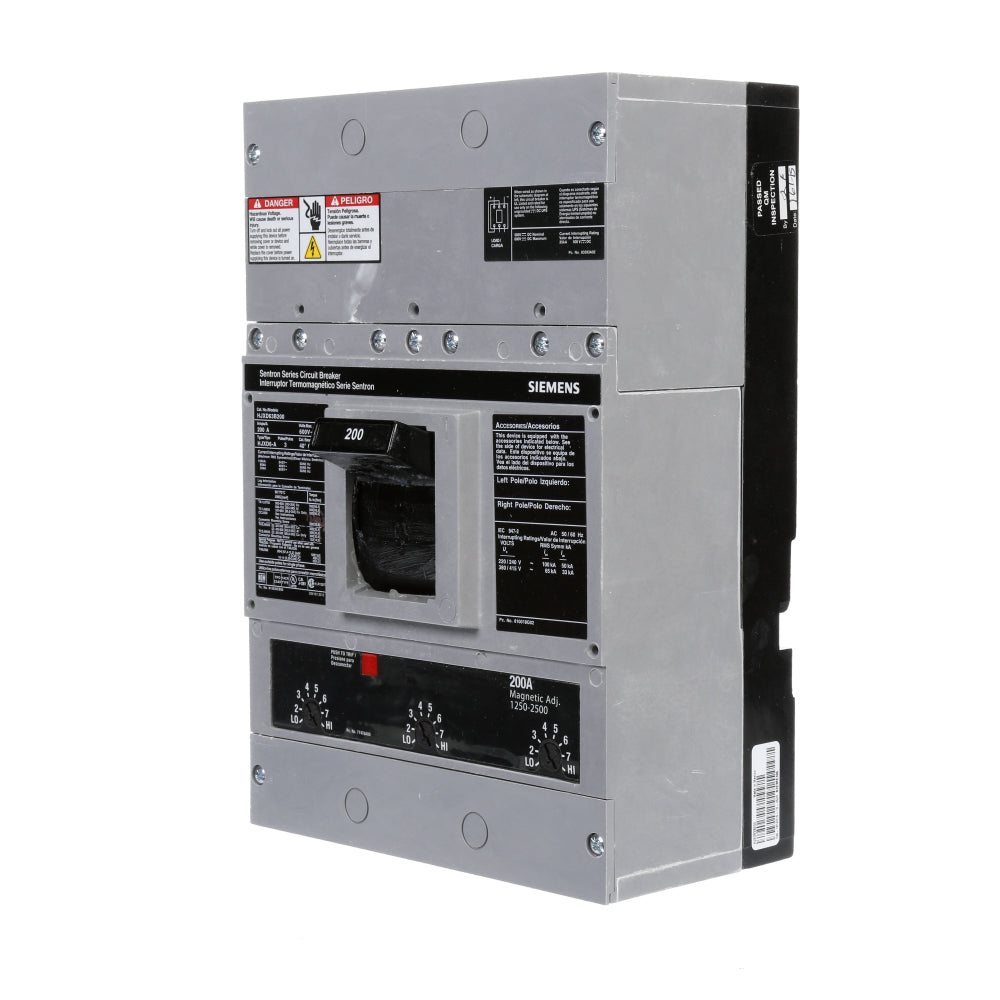 HJXD63B200 - SIemens Bolt-On 200 Amp 3 Pole Circuit Breaker - Essential Electric Supply