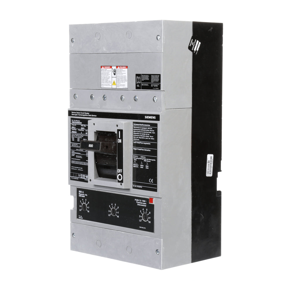 HMXD63B800H Siemens Molded Case Circuit Breaker Sentron Series 800A 600V - Essential Electric Supply