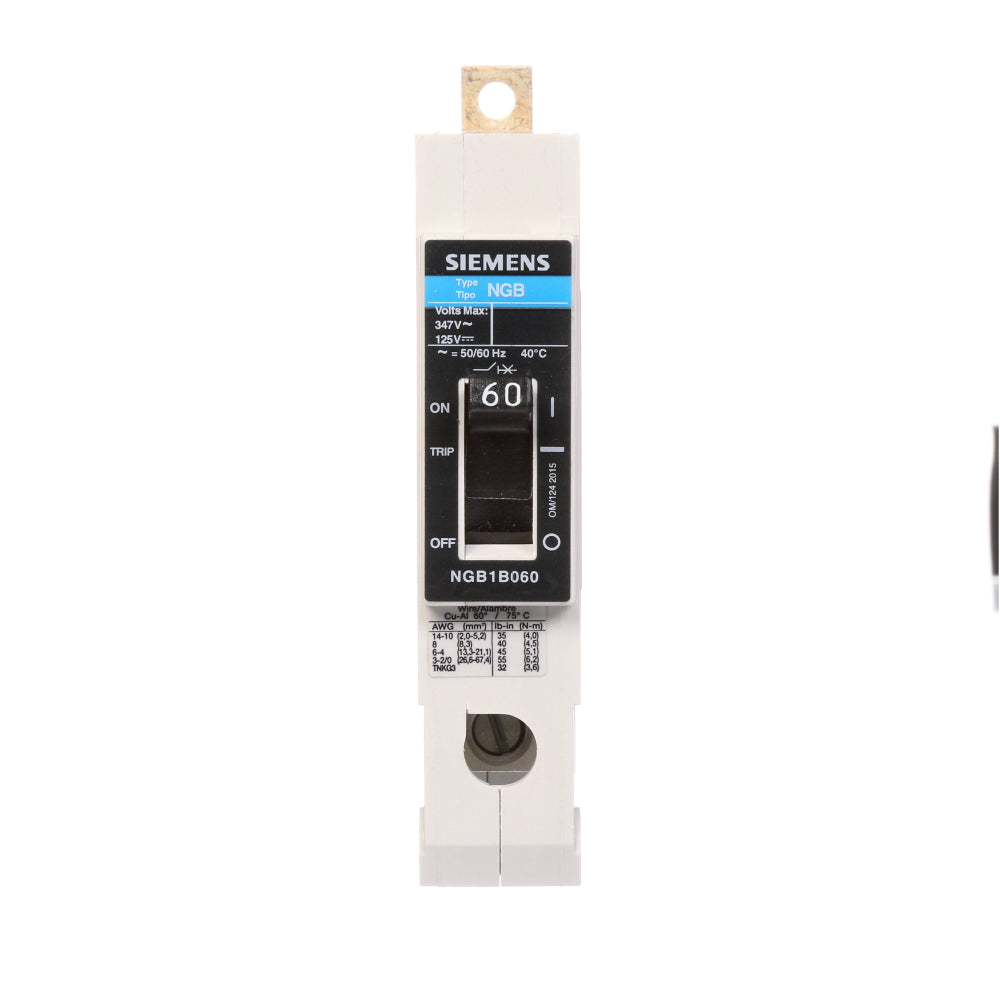 NGB1B070B - SIemens Bolt-On 70 Amp 1 Pole Circuit Breaker - Essential Electric Supply