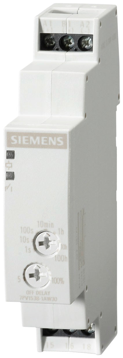 SIE 7PV15381AW30 OFF-DLY TMRLY | AC/DC Operated 12-240VAC/VDC 1CO Delayed Contact