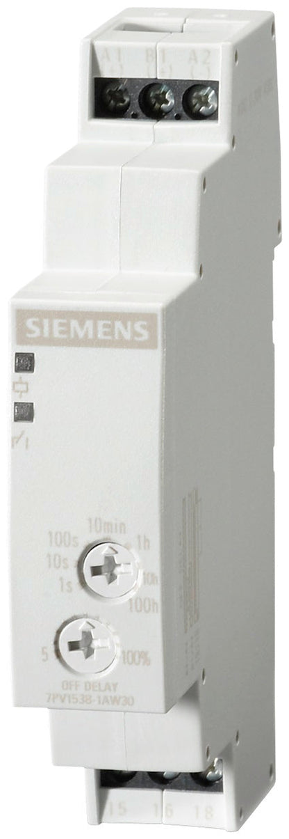 SIE 7PV15381AW30 OFF-DLY TMRLY | AC/DC Operated 12-240VAC/VDC 1CO Delayed Contact