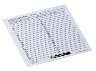 Square D 8003115801 Direct Mount Panelboard Directory Card | I-Line Circuit Breaker Accessory
