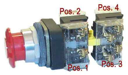 Allen-Bradley 800T-FXD4 Automation Switch | Standard Mushroom Head Push-Pull Button Type 4/13