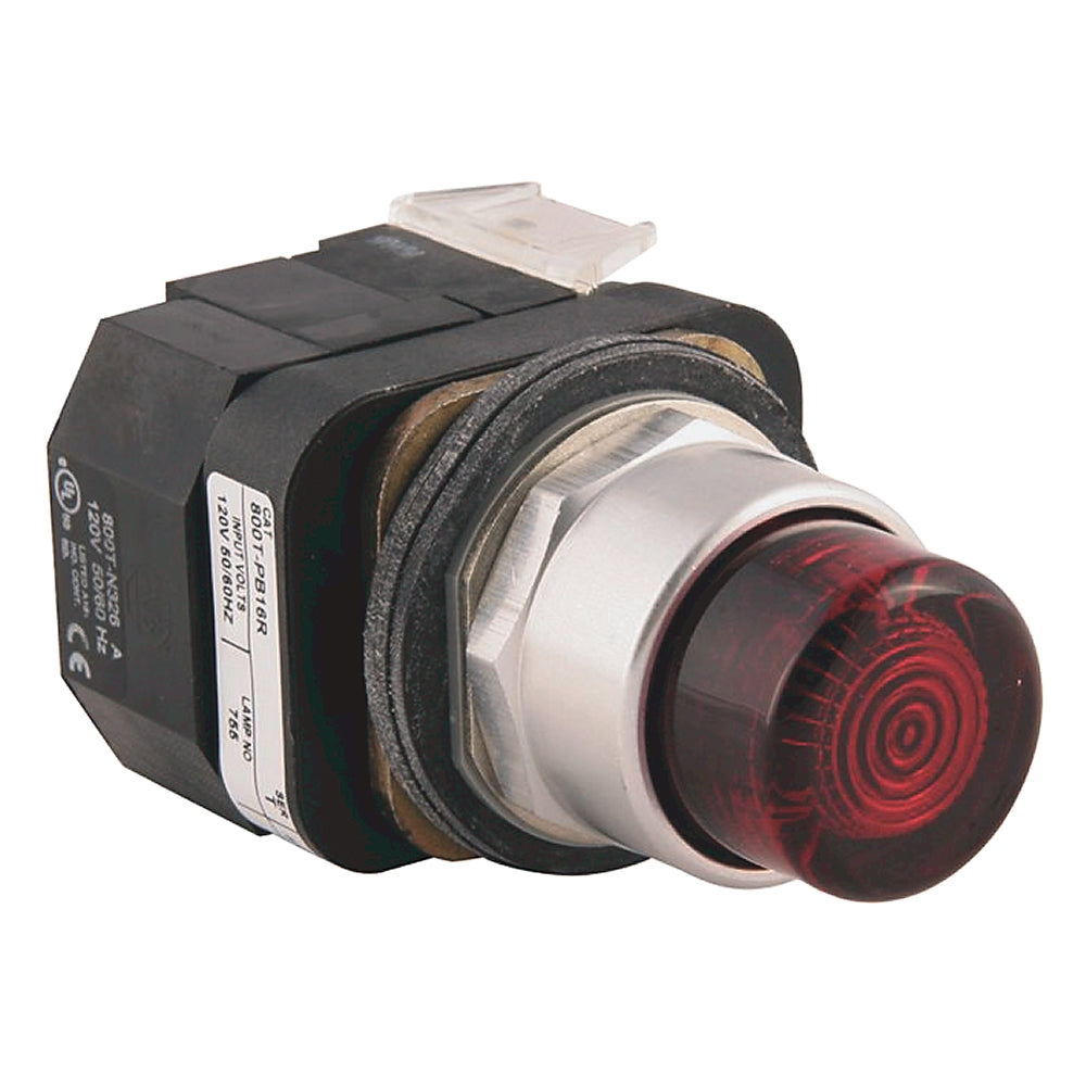 Allen-Bradley 800T-PB16A Automation | 30mm Illuminated Amber Push Button 120V AC 1NO/1NC