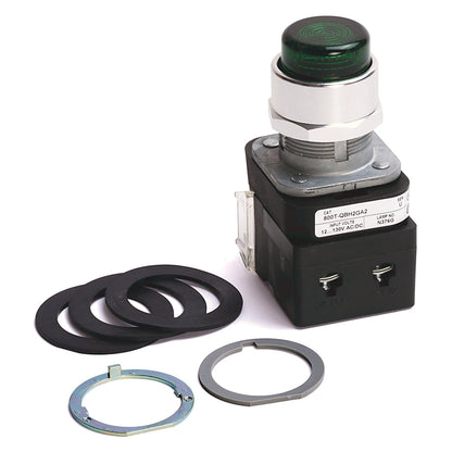 Allen-Bradley 800T-QBH2G Automation | 30mm Momentary Push Button Full Voltage LED Green 1NO/1NC