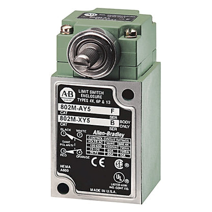 Allen-Bradley 802M-AY16 Limit Switch | Rotary Lever Spring Return 16-Foot Cable