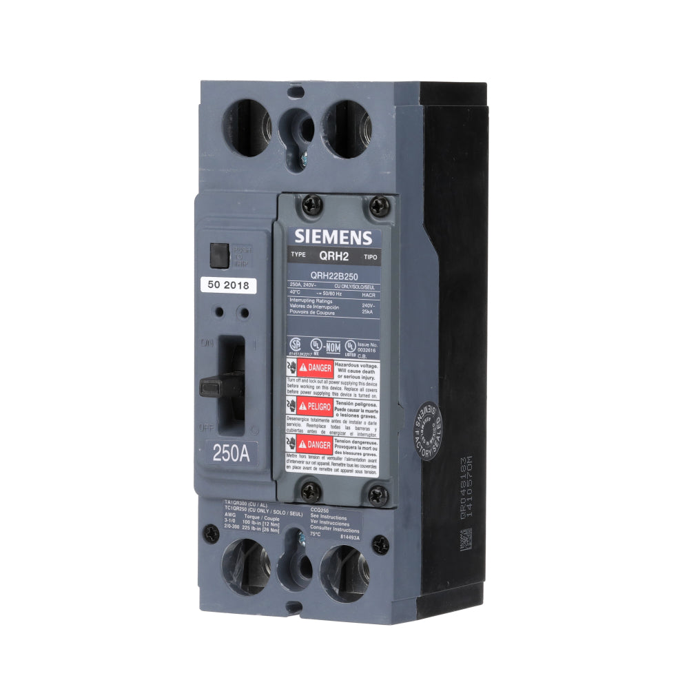 QRH22B250L - SIemens Feed-Thru 250 Amp 2 Pole Circuit Breaker - Essential Electric Supply