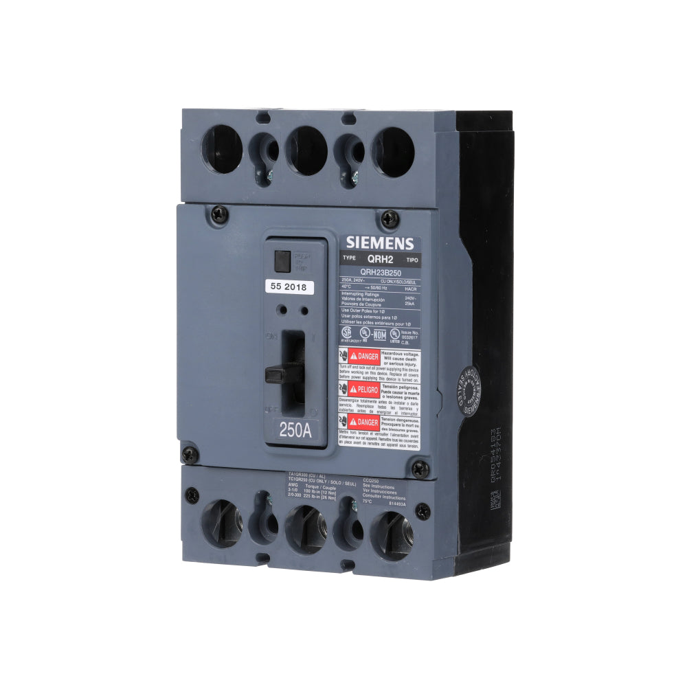 QRH23B250 - SIemens Bolt-On 250 Amp 3 Pole Circuit Breaker - Essential Electric Supply