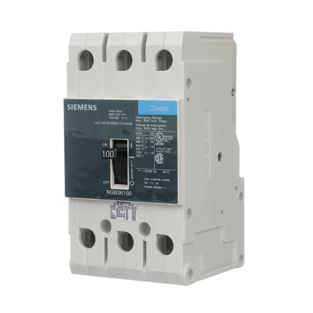 NGB3K015B - SIemens Bolt-On 15 Amp 3 Pole Circuit Breaker - Essential Electric Supply