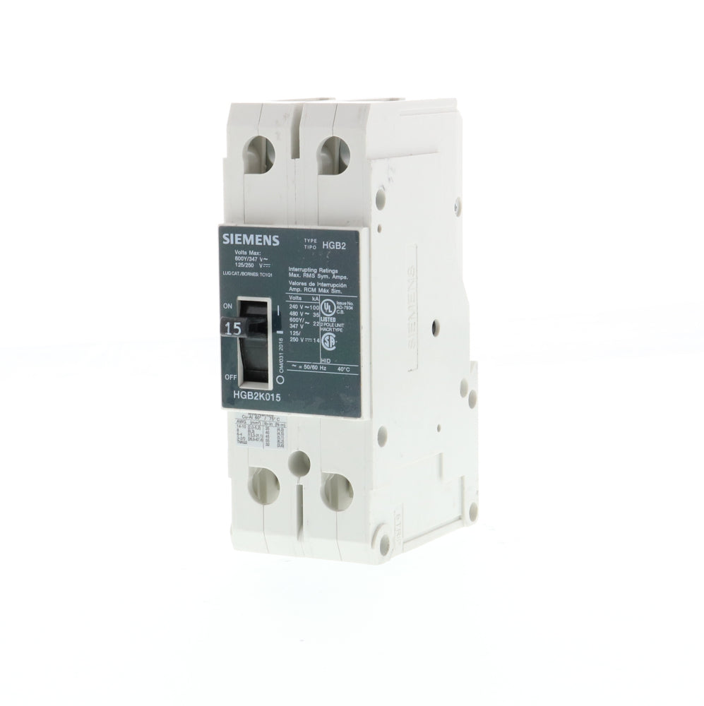 HGB2K060B - SIemens Bolt-On 60 Amp 2 Pole Circuit Breaker - Essential Electric Supply
