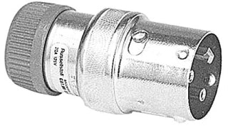 R&S 8153N BSHG TYPE LKG ML PLUG | Steel 3 Wire 125/250/600 VAC 20/15/10 Ampere DURATITE Ever-Lok