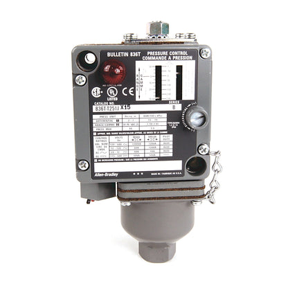 Allen-Bradley 836T-T252J Motor Control Part And Accessory | 5 to 250 psi Pressure Control Switch